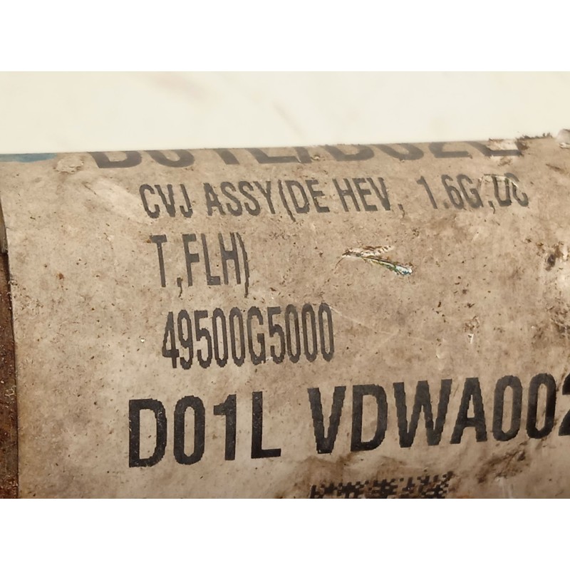 Recambio de transmision delantera izquierda para kia niro i (de) 1.6 gdi hybrid referencia OEM IAM 49500G5000  