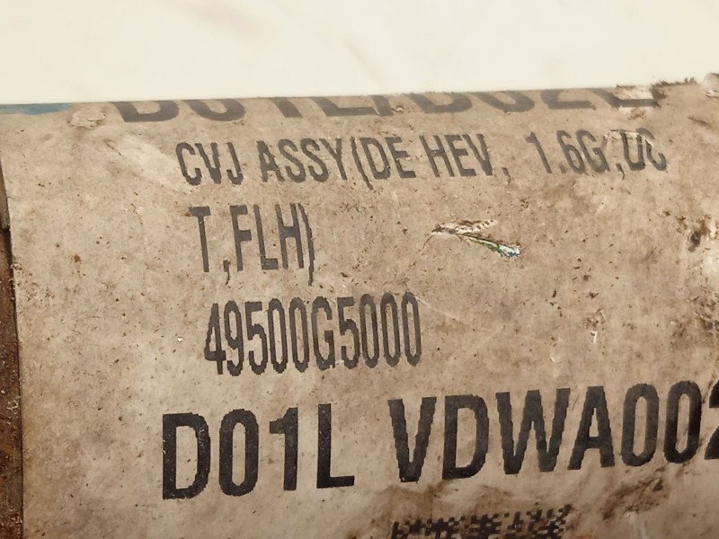 Recambio de transmision delantera izquierda para kia niro i (de) 1.6 gdi hybrid referencia OEM IAM 49500G5000  