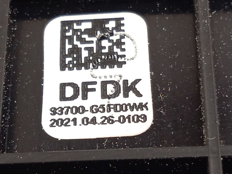 Recambio de mando luces para kia niro i (de) 1.6 gdi hybrid referencia OEM IAM 93700G5FD0WK  