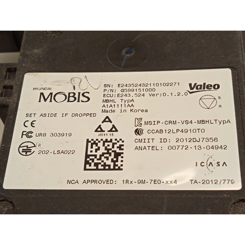 Recambio de sensor para kia niro i (de) 1.6 gdi hybrid referencia OEM IAM G599151000  