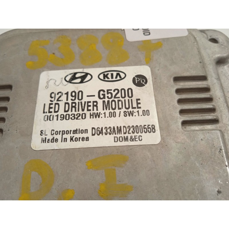 Recambio de centralita led izquierda para kia niro i (de) 1.6 gdi hybrid referencia OEM IAM 92190G5200  
