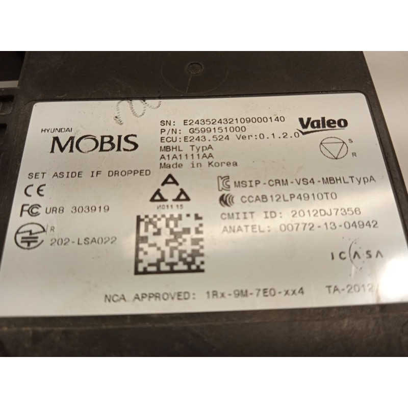 Recambio de sensor para kia niro i (de) 1.6 gdi hybrid referencia OEM IAM G599151000  