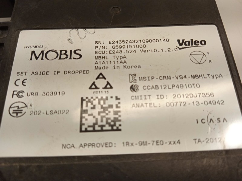 Recambio de sensor para kia niro i (de) 1.6 gdi hybrid referencia OEM IAM G599151000  