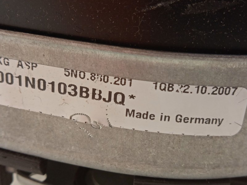 Recambio de airbag delantero izquierdo para volkswagen touran (1t1, 1t2) 2.0 tdi referencia OEM IAM 5N0880201 5N08802011QB 