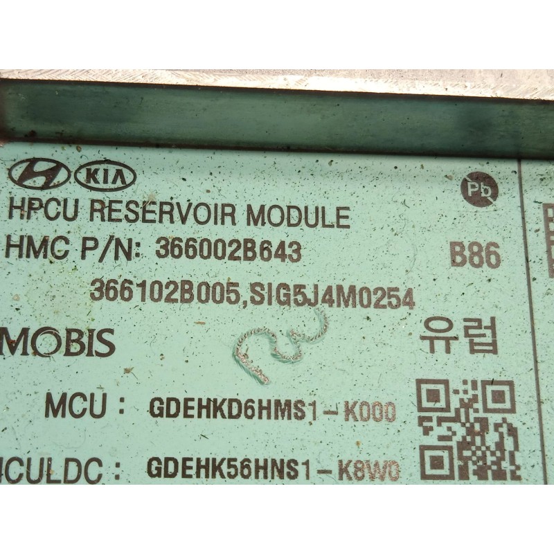 Recambio de convertidor potencia para kia niro i (de) 1.6 gdi hybrid referencia OEM IAM 366002B643  