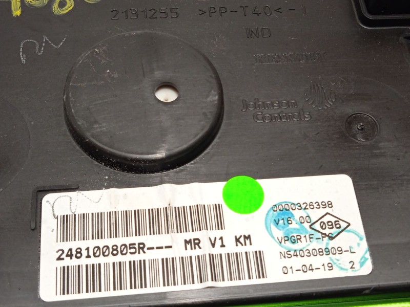 Recambio de cuadro instrumentos para dacia dokker express furgoneta/monovolumen 1.6 lpg referencia OEM IAM 248100805R  