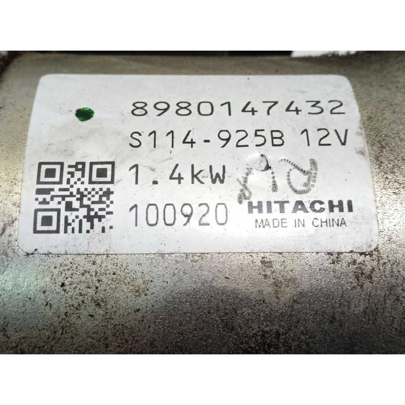 Recambio de motor arranque para opel astra j (p10) 1.7 cdti (68) referencia OEM IAM 8980147432  S114925B