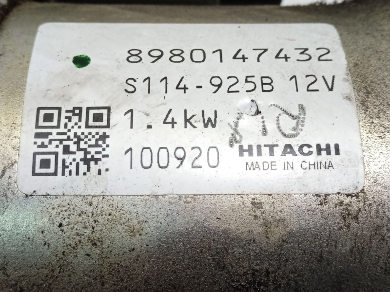 Recambio de motor arranque para opel astra j (p10) 1.7 cdti (68) referencia OEM IAM 8980147432  S114925B