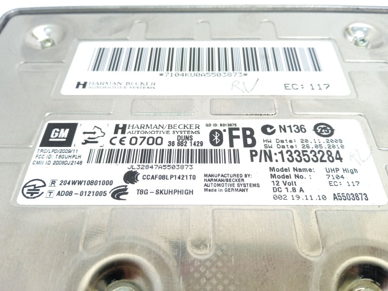 Recambio de modulo electronico para opel astra j (p10) 1.7 cdti (68) referencia OEM IAM 13353284  366821429