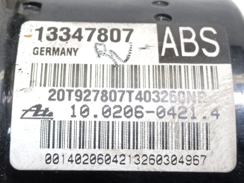Recambio de abs para opel astra j (p10) 1.7 cdti (68) referencia OEM IAM 13347807  06540828930004