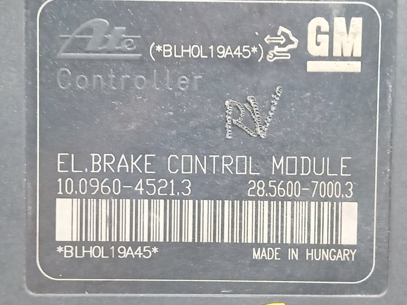 Recambio de abs para opel astra j (p10) 1.7 cdti (68) referencia OEM IAM 13347807  06540828930004