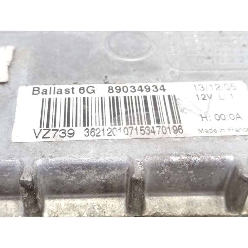 Recambio de centralita faro xenon derecho para opel signum hatchback (z03) 1.9 cdti (f48) referencia OEM IAM 89034934  