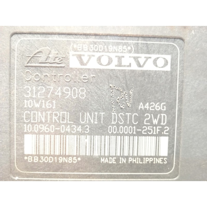 Recambio de abs para volvo c30 (533) 2.0 d referencia OEM IAM 31274907 10020604014 31274908