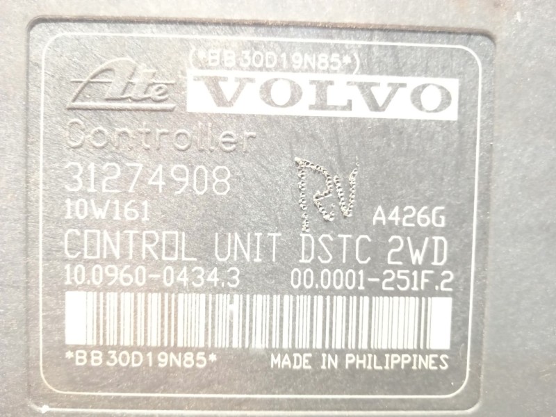 Recambio de abs para volvo c30 (533) 2.0 d referencia OEM IAM 31274907 10020604014 31274908