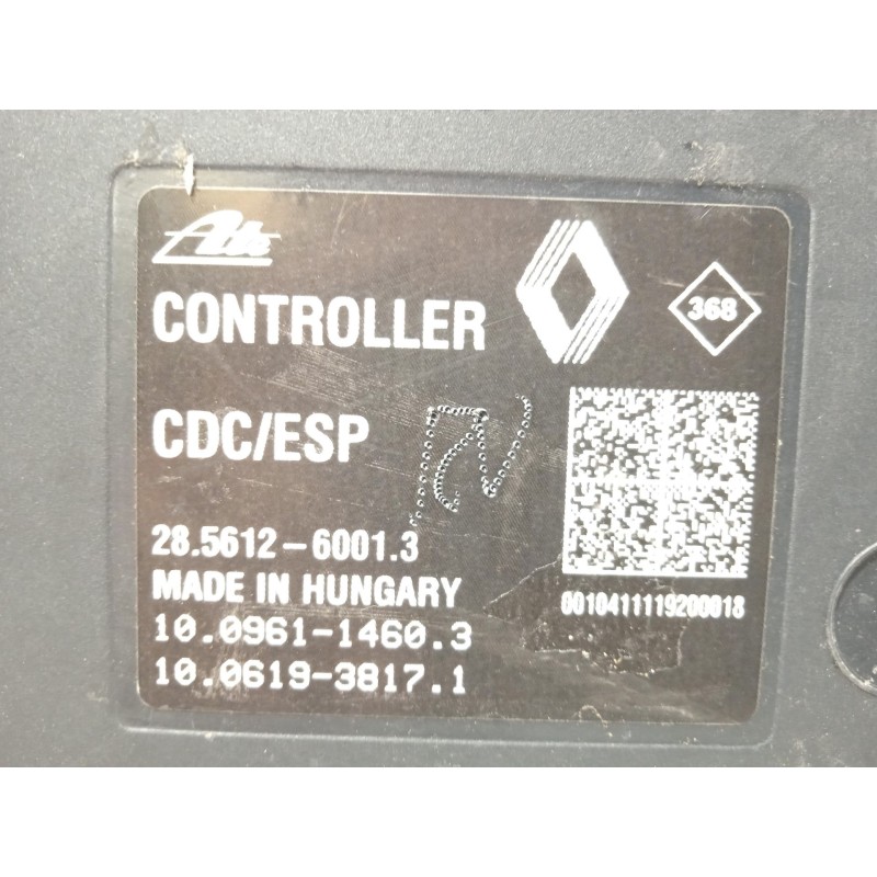 Recambio de abs para renault fluence (l3_) z.e. referencia OEM IAM 476600451R 10021206014 28561260013