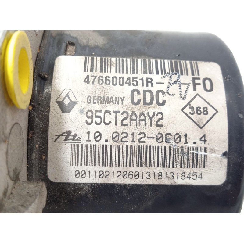 Recambio de abs para renault fluence (l3_) z.e. referencia OEM IAM 476600451R 10021206014 28561260013