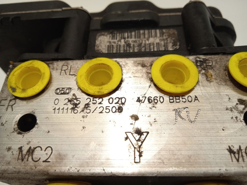 Recambio de abs para nissan qashqai / qashqai +2 i (j10, nj10, jj10e) 1.6 dci referencia OEM IAM 47660BB50A 0265252020 026595184