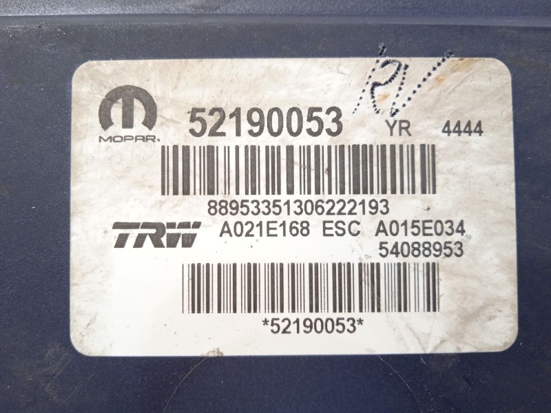 Recambio de abs para fiat 500x (334_) 1.0 (334.axn1b) referencia OEM IAM 52190053 54088953 A021E168