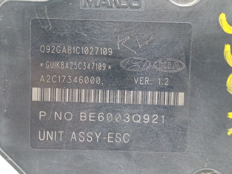 Recambio de abs para kia carens iv van (a4) crdi referencia OEM IAM 58910A4410 BE6003Q921 60BH6013Q921