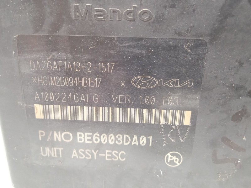 Recambio de abs para kia stonic (yb) 1.0 t-gdi eco-dynamics+ referencia OEM IAM 58910H8450 BH6013DA01 BE6003DA01