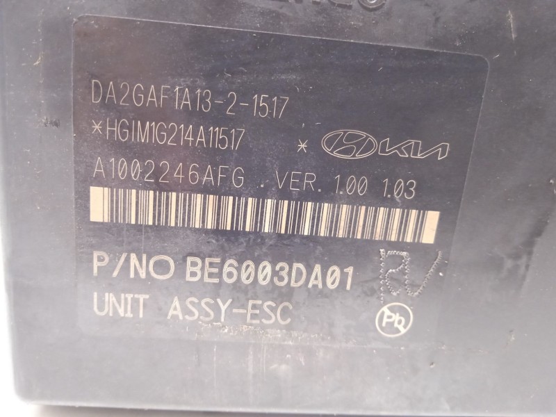 Recambio de abs para kia stonic (yb) 1.0 t-gdi eco-dynamics+ referencia OEM IAM 58910H8450 BH6013DA01 BE6003DA01