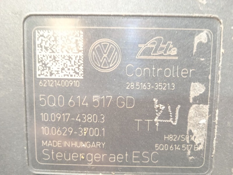 Recambio de abs para skoda superb iii (3v3) 1.5 tsi referencia OEM IAM 5Q0614517GD 28516335213 10022021514