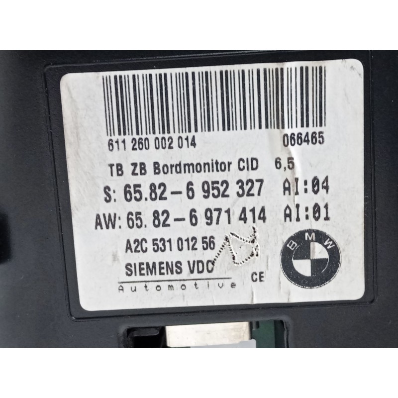 Recambio de pantalla multifuncion para bmw 5 (e60) 525 i referencia OEM IAM 65826952327  