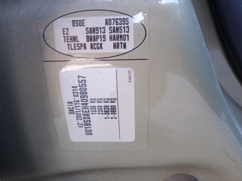 dacia sandero del año 2009