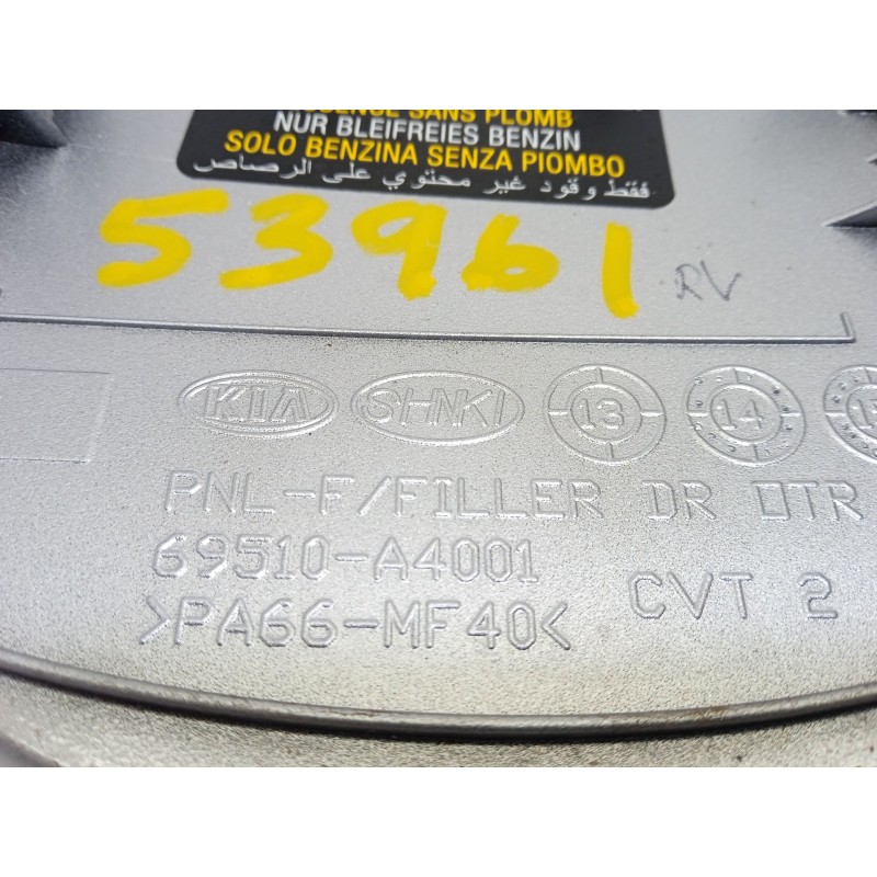 Recambio de tapa exterior combustible para kia carens iv van (a4) crdi referencia OEM IAM 69510A4001  