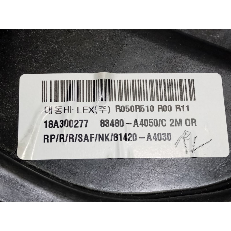 Recambio de elevalunas trasero derecho para kia carens iv van (a4) crdi referencia OEM IAM 83480A4050C  18A300277