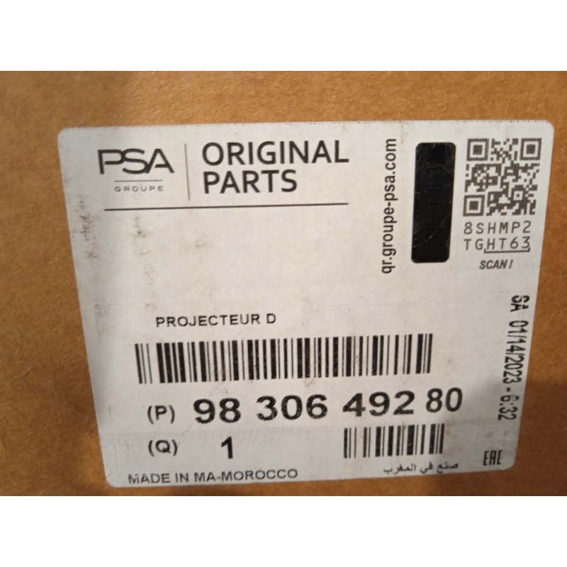 Recambio de faro derecho para citroën c4 iii 1.2 referencia OEM IAM 9830649280  