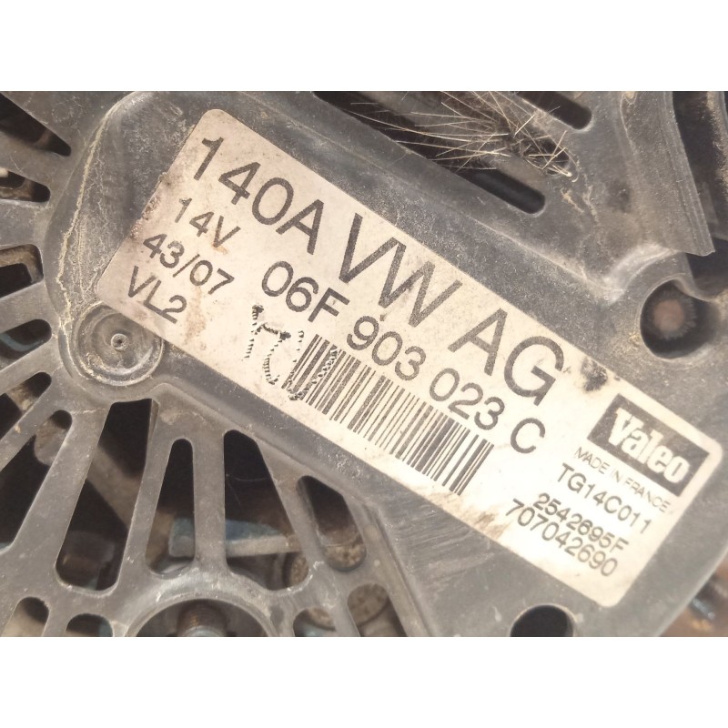Recambio de alternador para skoda octavia berlina (1z3) rs referencia OEM IAM 06F903023C TG14C011 