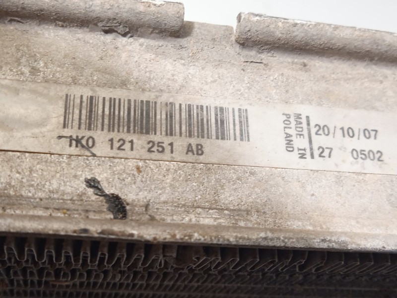 Recambio de radiador agua para skoda octavia berlina (1z3) rs referencia OEM IAM 1K0121251AB  