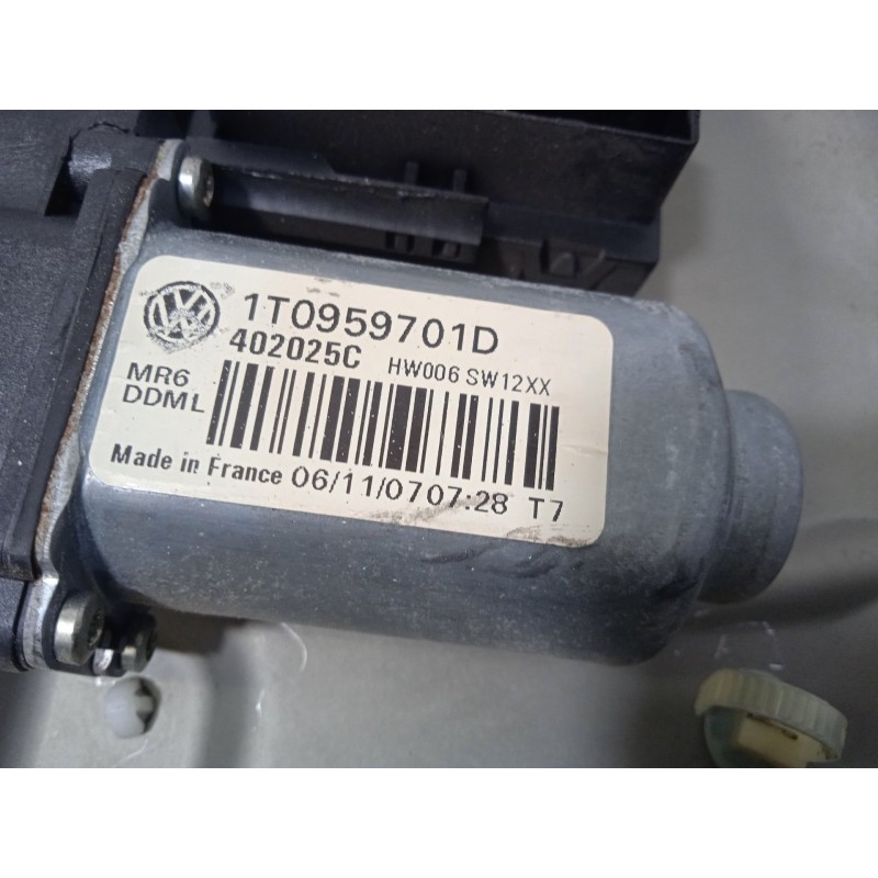 Recambio de elevalunas delantero izquierdo para skoda octavia berlina (1z3) rs referencia OEM IAM 1Z1837655G 1T0959701D 