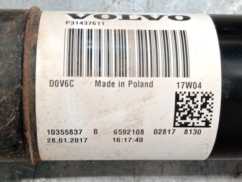 Recambio de transmision central para volvo xc60 2.4 diesel cat referencia OEM IAM P31437611 31437611 10355837