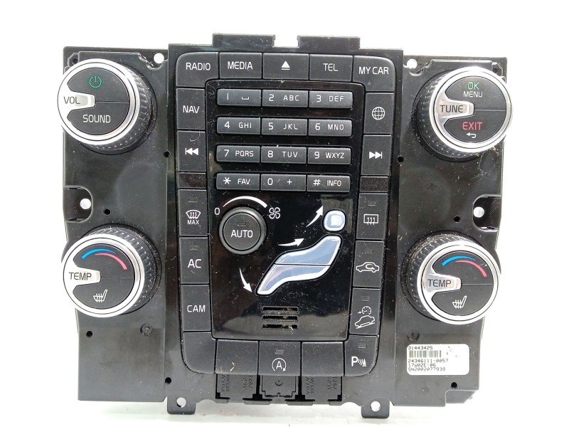 Recambio de mando calefaccion / aire acondicionado para volvo xc60 2.4 diesel cat referencia OEM IAM 31443425  24346111