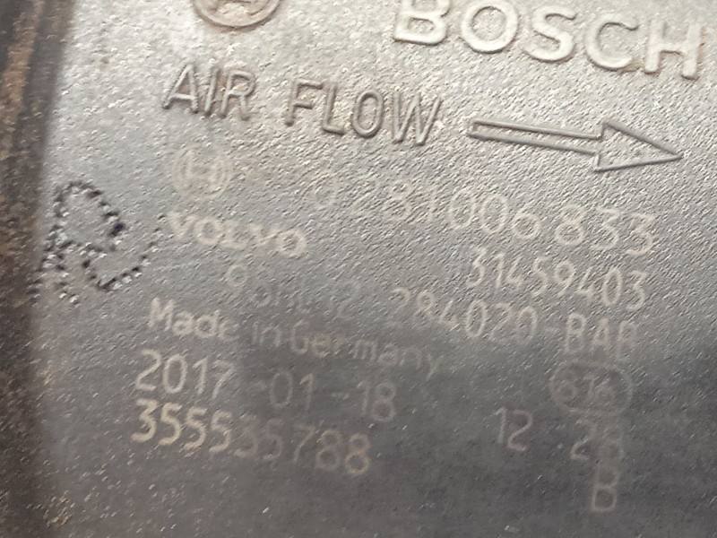 Recambio de caudalimetro para volvo xc60 2.4 diesel cat referencia OEM IAM 31459403  0281006833