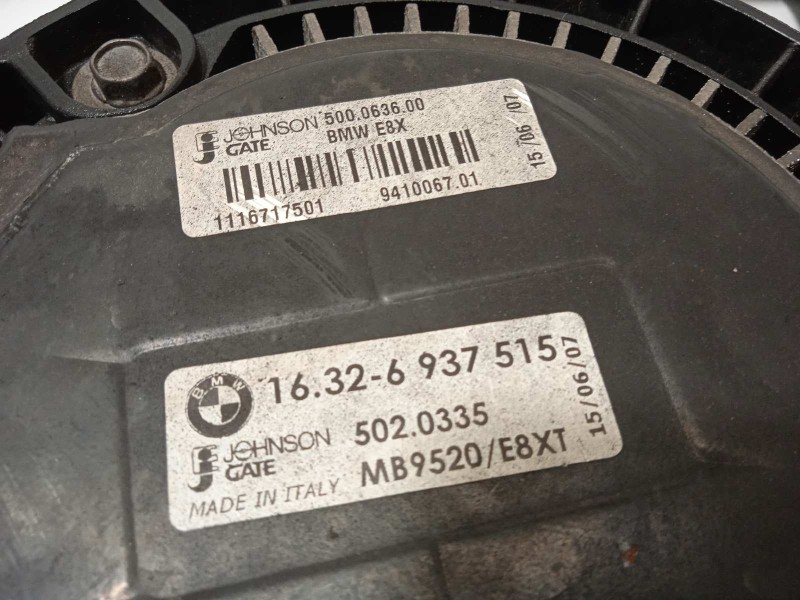Recambio de electroventilador para bmw serie 1 berlina (e81/e87) 120d referencia OEM IAM 17427788906  16326937515