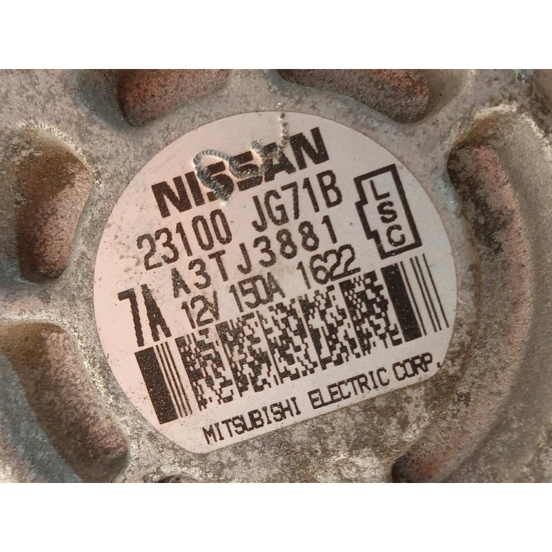 Recambio de alternador para renault koleos i (hy_) 2.0 dci (hy0k) referencia OEM IAM 23100JG71B  A3TJ3881