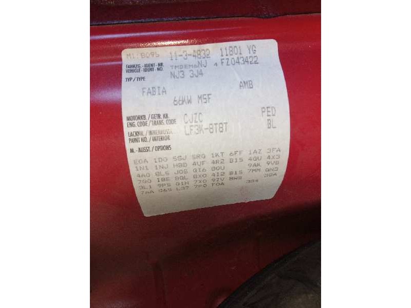 skoda fabia iii (nj3) del año 2015