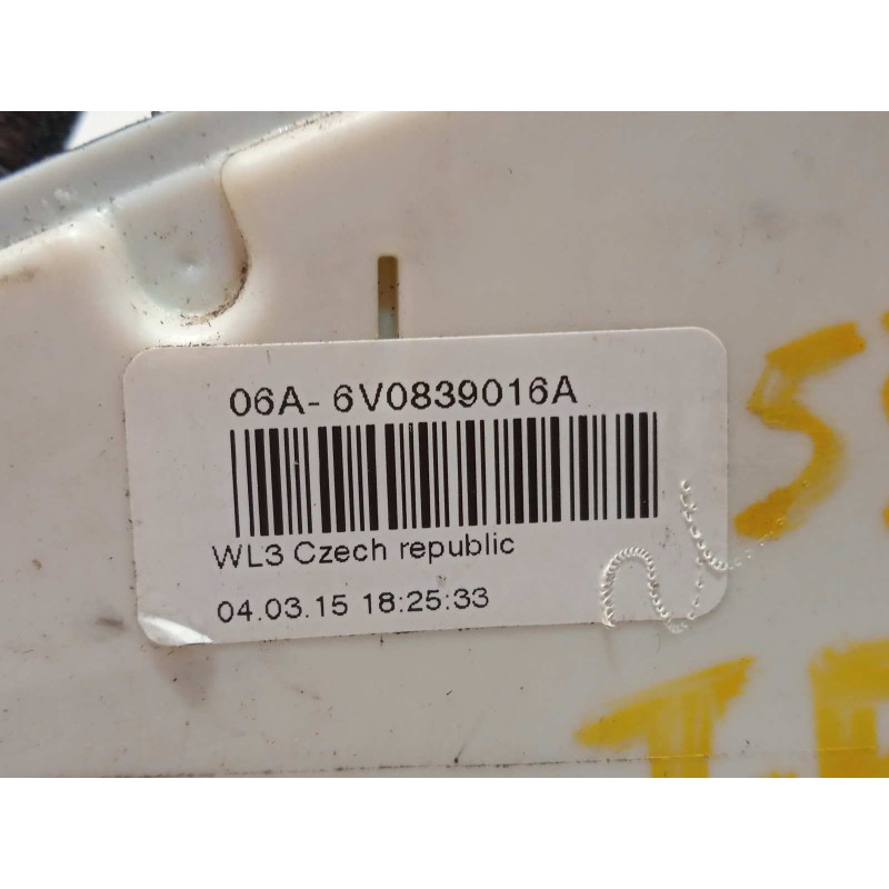 Recambio de cerradura puerta trasera derecha para skoda fabia iii (nj3) 1.2 tsi referencia OEM IAM 6V0839015A  