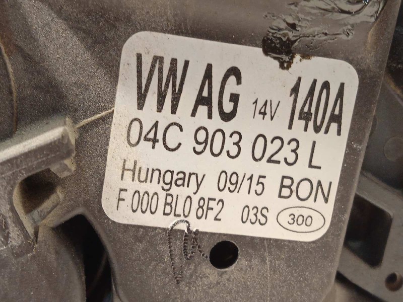 Recambio de alternador para skoda fabia iii (nj3) 1.2 tsi referencia OEM IAM 04C903023L  F000BL08F2