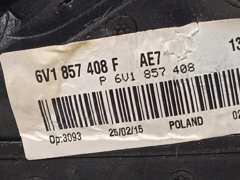 Recambio de retrovisor derecho para skoda fabia iii (nj3) 1.2 tsi referencia OEM IAM 6V1857408F  6V1857508C