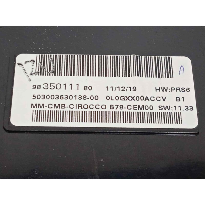 Recambio de cuadro instrumentos para citroën c4 picasso ii 1.6 bluehdi 100 referencia OEM IAM 9835011180  
