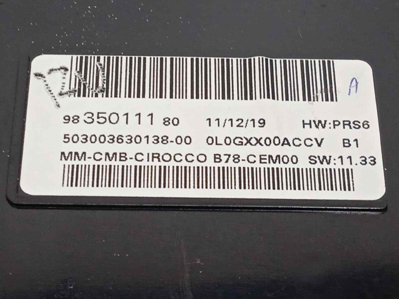 Recambio de cuadro instrumentos para citroën c4 picasso ii 1.6 bluehdi 100 referencia OEM IAM 9835011180  