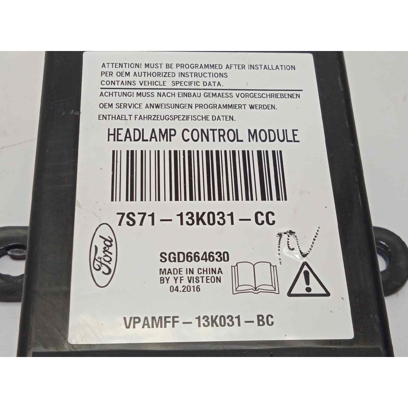 Recambio de centralita luces para ford kuga ii (dm2) 2.0 tdci referencia OEM IAM 7S7113K031CC  5208291