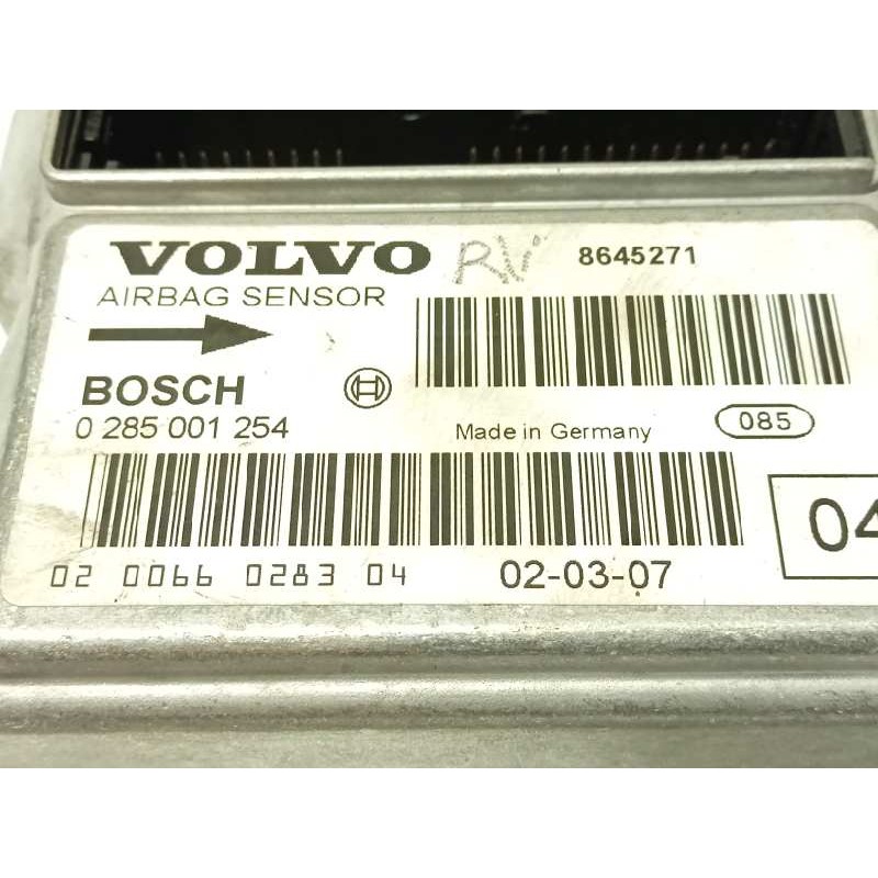 Recambio de centralita airbag para volvo s60 berlina d5 referencia OEM IAM 8645271  0285001254