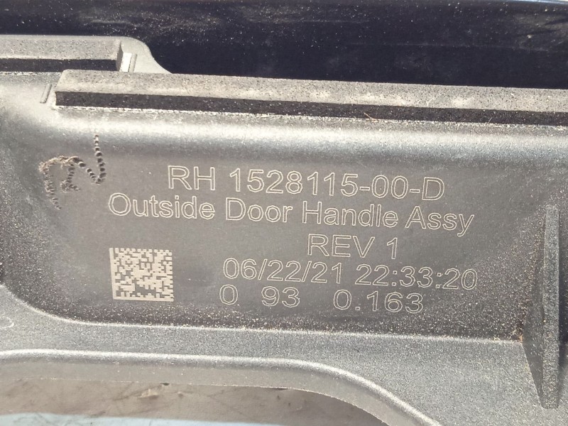 Recambio de maneta exterior delantera derecha para tesla model 3 (5yj3) ev referencia OEM IAM 152811500D  