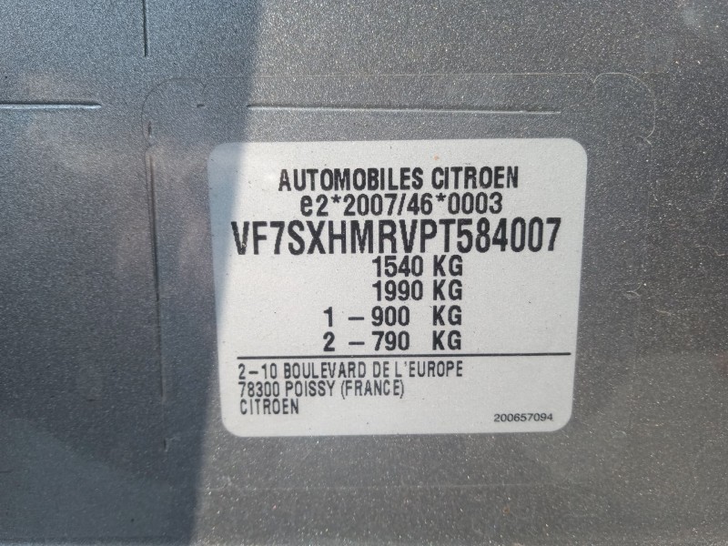 citroën c3 / c3 origin iii (sx) del año 2023