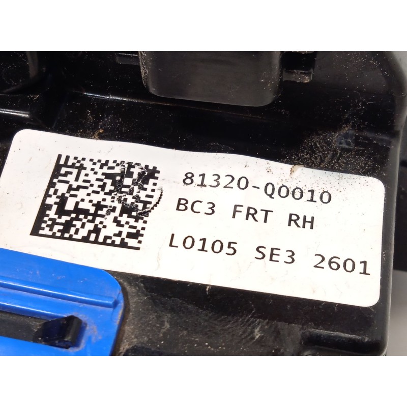 Recambio de cerradura puerta delantera derecha para hyundai bayon (bc3) 1.2 mpi referencia OEM IAM 81320Q0010  